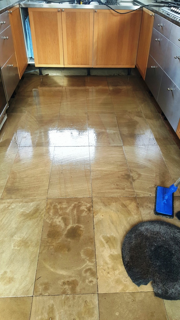 Sandstone Floor During Cleaning Sleaford