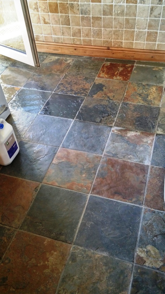 Cleaning Sandstone and Slate Tiles Together - Tile Cleaners | Tile Cleaning