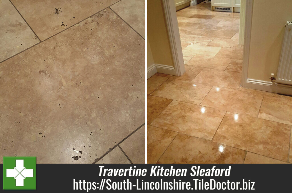 Travertine Kitchen Tiles Transformed in Sleaford