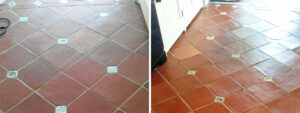 Terracotta Before and After Cleaning and Sealing
