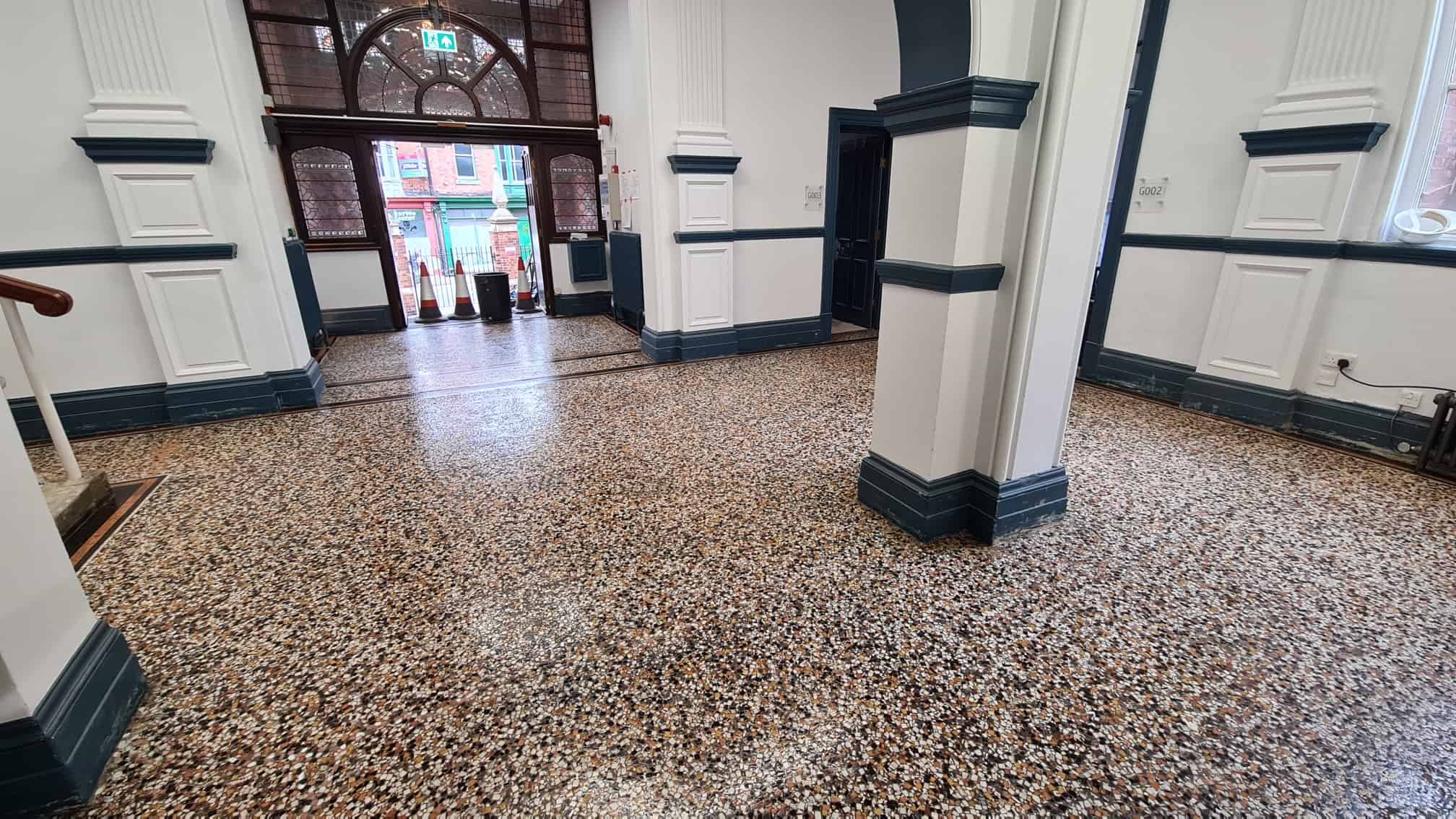 Mosaic Tiled Floor Lincoln College After Restoration