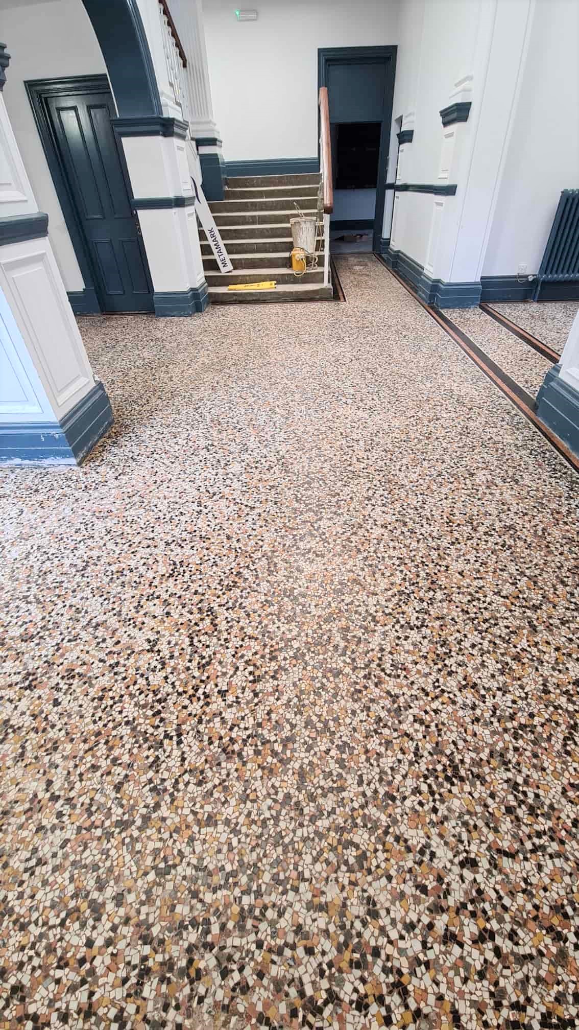 Mosaic Tiled Floor Lincoln College After Restoration